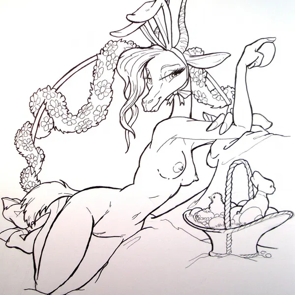 gazelle (zootopia) (disney, easter) created by vicky wyman
