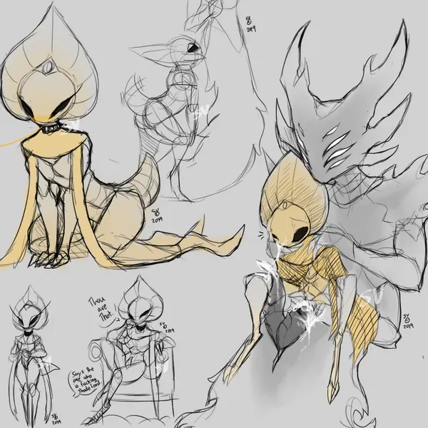 godseeker (hollow knight), shade lord (hollow knight) (hollow knight (franchise), team cherry) created by plagueburd