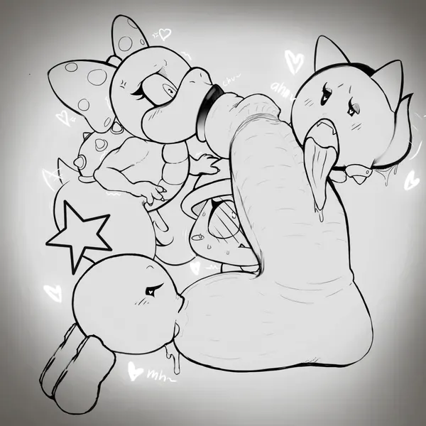 goombella, koopaling, peeka (mario) (mario and luigi (series), mario bros) created by bigeggguy