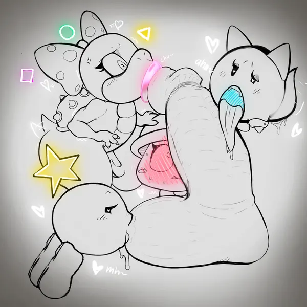 goombella, koopaling, peeka (mario) (mario and luigi (series), mario bros) created by bigeggguy
