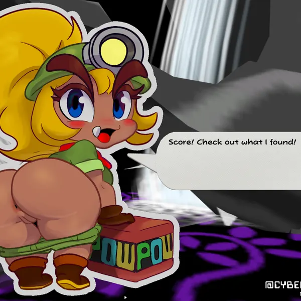 goombella (mario bros, nintendo) created by cybert, purpbatboi