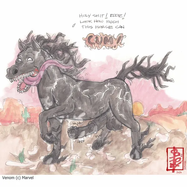 horse venom, venom (marvel) (marvel) created by fennec (artist)