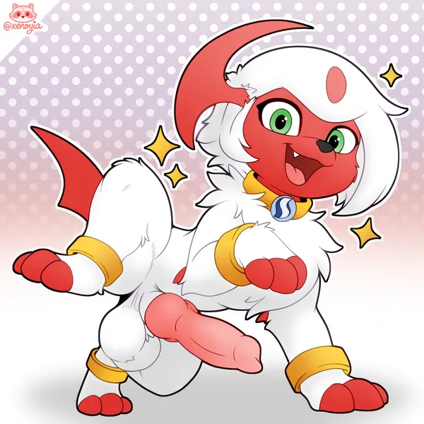 hunty the shiny absol (nintendo, pokemon) created by xenoyia