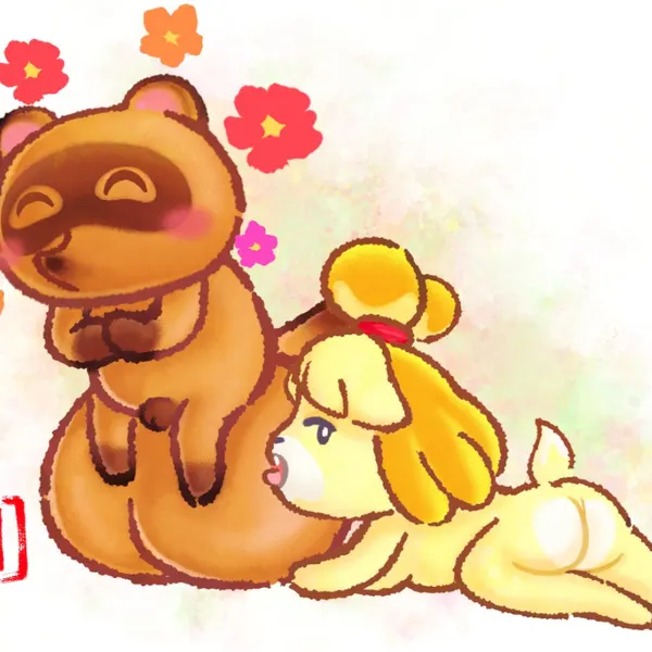 isabelle (animal crossing), tom nook (animal crossing) (animal crossing, nintendo) created by non applicable