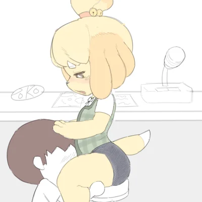 isabelle (animal crossing), villager (animal crossing) (animal crossing, nintendo) created by pokopokarea