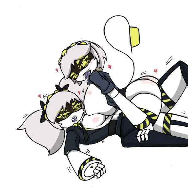 j (murder drones), v (murder drones) (glitch productions, murder drones) created by pace-maker