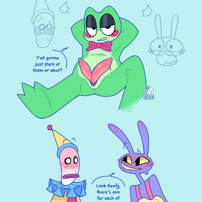 jax (tadc), kaufmo (tadc), ribbit (tadc) (glitch productions, the amazing digital circus) created by fsc