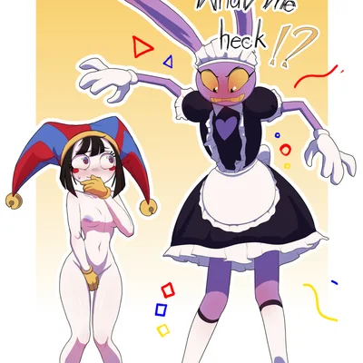 jax (tadc), pomni (tadc) (glitch productions, the amazing digital circus) created by felcow