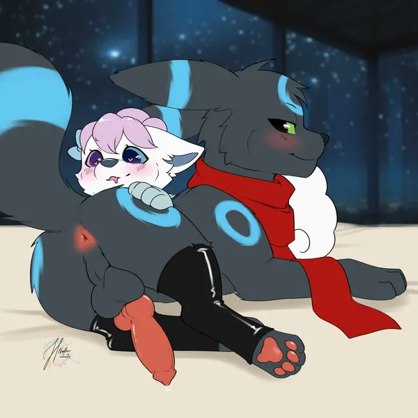 kate (kate beta), kurai (kuraibre) (nintendo, pokemon) created by harmlessnoodle