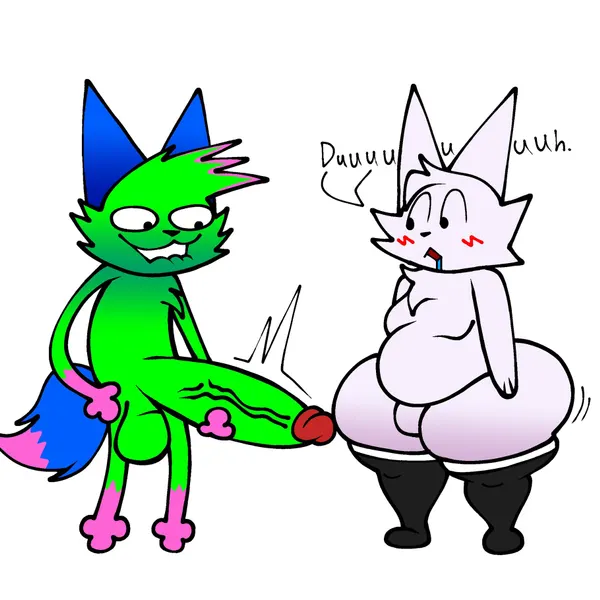 kevin (nyanwolf), silly cat (mauzymice) (boy kisser (meme), don't touch my pizza (meme)) created by lucaslora