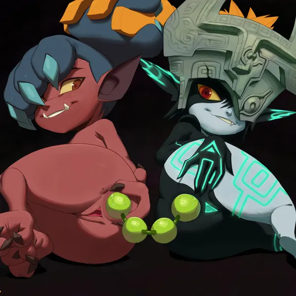 kikimora (the owl house), midna (disney, nintendo) created by thehumancopier