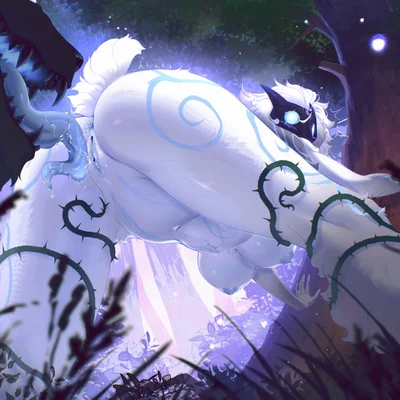 kindred (lol), lamb (lol), wolf (lol) (league of legends, riot games) created by coolpenya