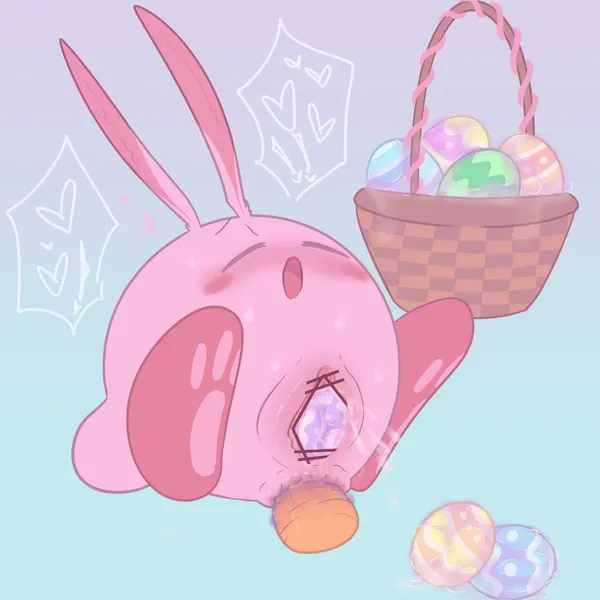 kirby (easter, kirby (series)) created by ariarik o0