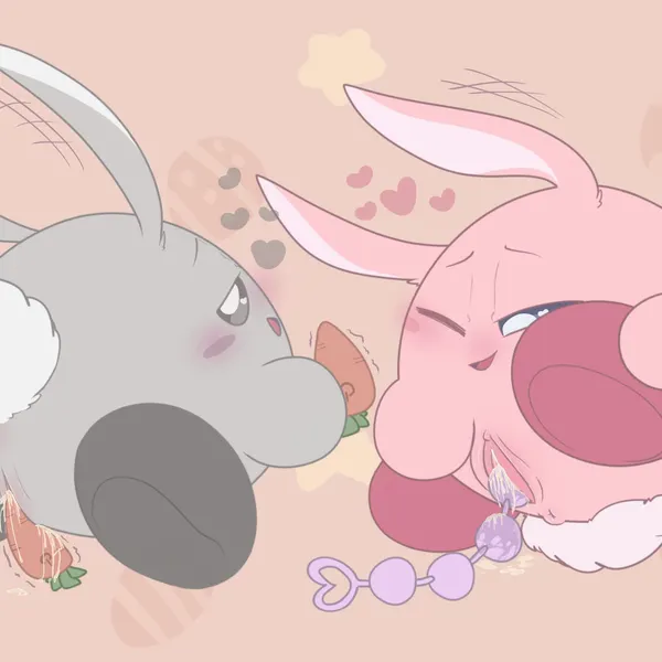 kirby, shadow kirby (easter, kirby (series)) created by ariarik o0