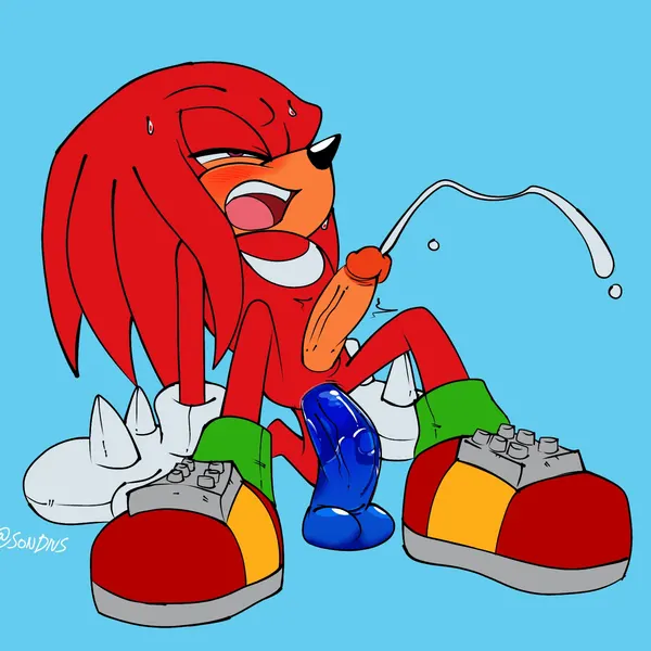 knuckles the echidna (sega, sonic the hedgehog (series)) created by somedivs