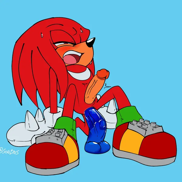 knuckles the echidna (sega, sonic the hedgehog (series)) created by somedivs