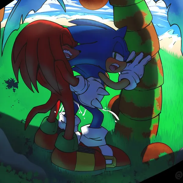 knuckles the echidna, sonic the hedgehog (sega, sonic the hedgehog (series)) created by somedivs