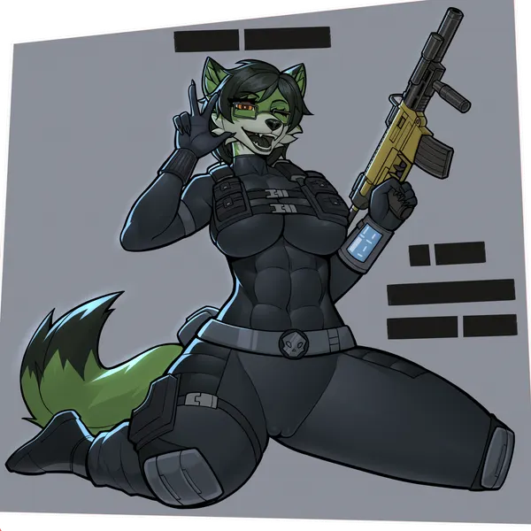 kudo redfox (character) (helldivers) created by dziero