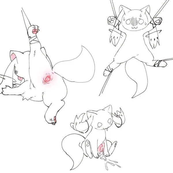 kyubey (puella magi, puella magi madoka magica) created by kirichiiii