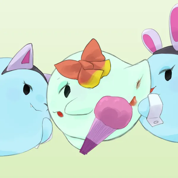 lady bow, lahla (mario), peeka (mario) (mario bros, nintendo) created by beageiso