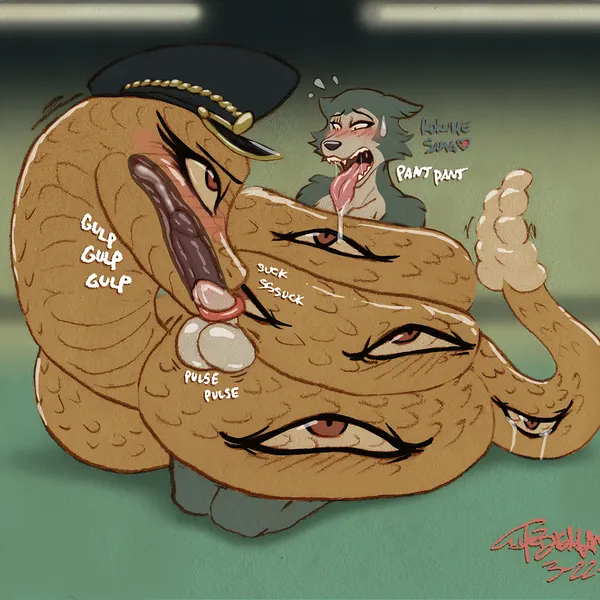 legoshi (beastars), rokume (beastars) (beastars) created by thebigmansini