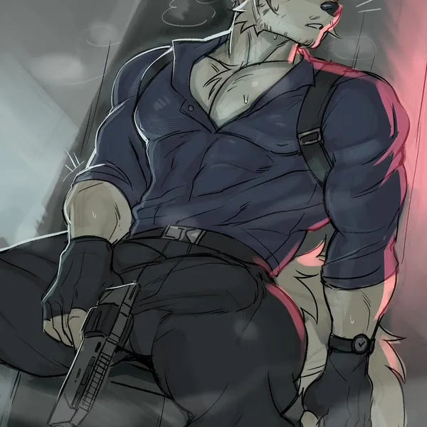 leon kennedy (capcom, resident evil) created by sadmishutka (artist)