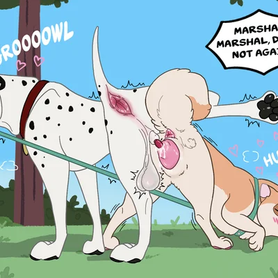 lily (badfurgood), marshal (badfurgood) created by badfurgood