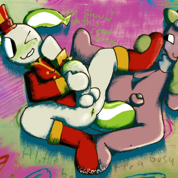 looey (dandy's world), sprout (dandy's world) (blushcrunch studio, dandy's world) created by yoshreveluv