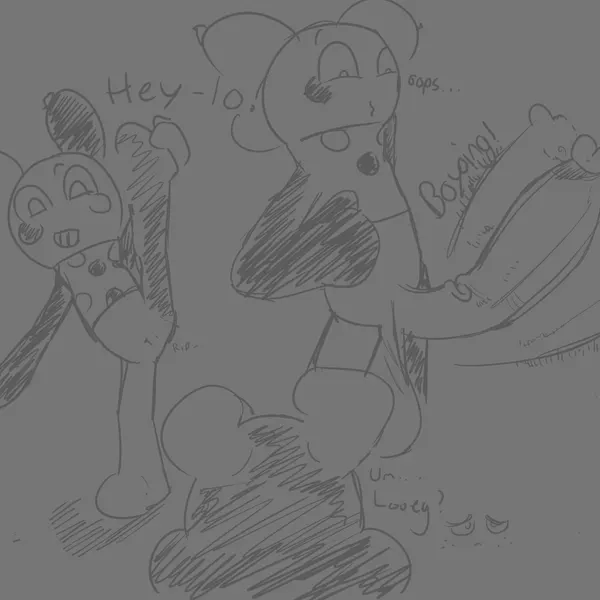 looey (dandy's world), squirm (dandy's world) (blushcrunch studio, dandy's world) created by rzuz