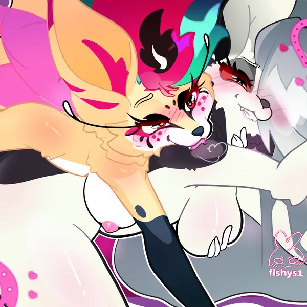 loona (helluva boss), queen bee-lzebub (helluva boss) (hellaverse, helluva boss) created by fishys1