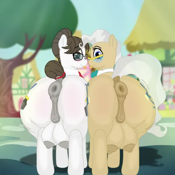 mayor mare (mlp), raven inkwell (mlp) (friendship is magic, hasbro) created by cogsfixmore