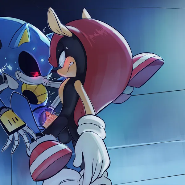 metal sonic, mighty the armadillo (sega, sonic the hedgehog (series)) created by somedivs