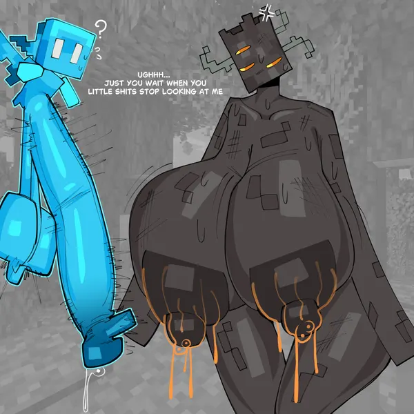 microsoft, minecraft created by kopokofiart