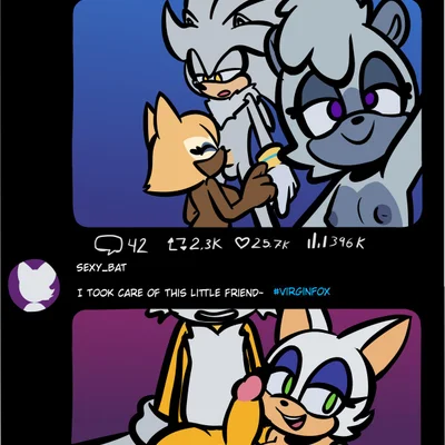 miles prower, rouge the bat, silver the hedgehog (idw publishing, sega) created by miguel layme