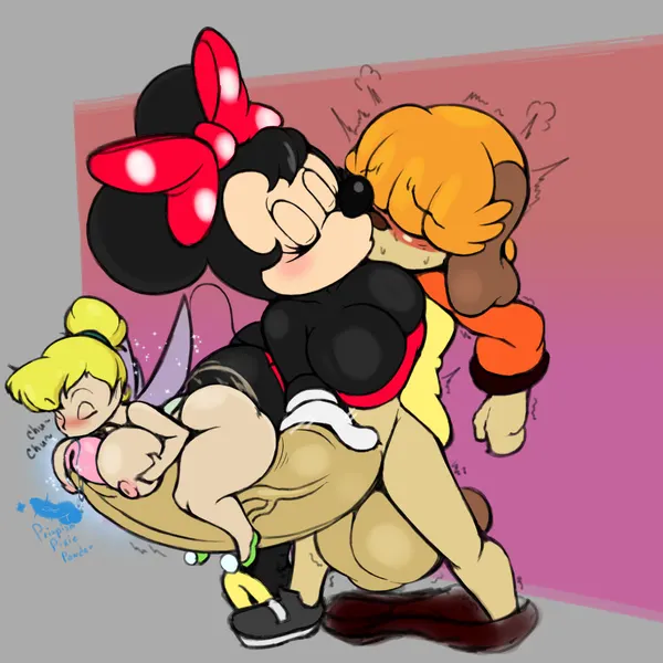 minnie mouse, tinker bell (disney), troy hathaway (disney, peter pan) created by jascoe-sauce