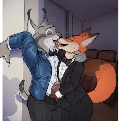 nick wilde, pawbert lynxley (disney, zootopia) created by teastuff