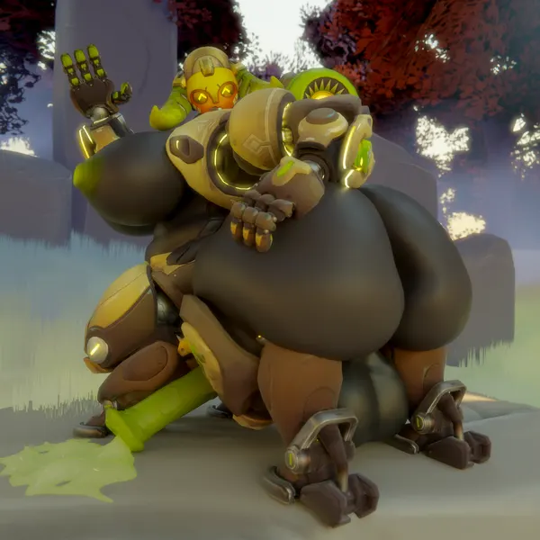 orisa (overwatch) (blizzard entertainment, overwatch) created by charleskirbyiii