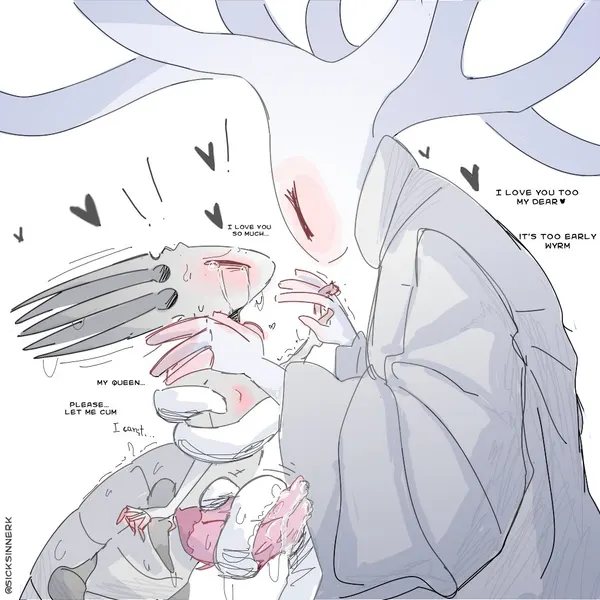 pale king (hollow knight), white lady (hollow knight) (hollow knight (franchise), team cherry) created by sicksinnerk