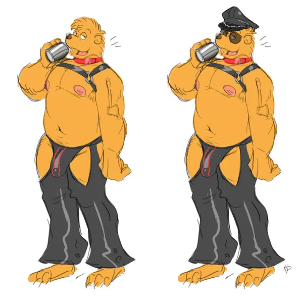 papa bear (berenstain bears) created by hollowpup