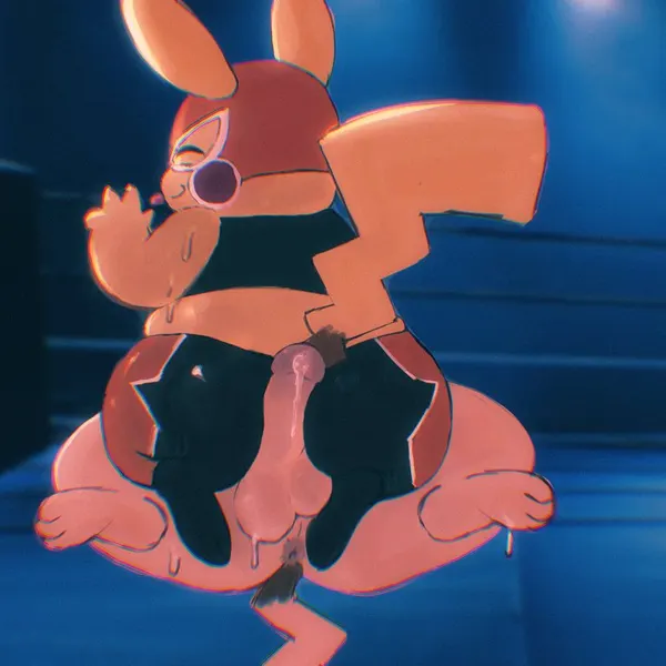 pikachu libre (nintendo, pokemon) created by freakpaws