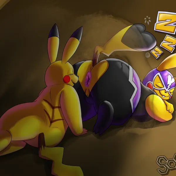 pikachu libre (nintendo, pokemon) created by soomir