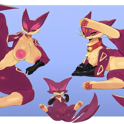 red felyne (nintendo, pokemon) created by vilf