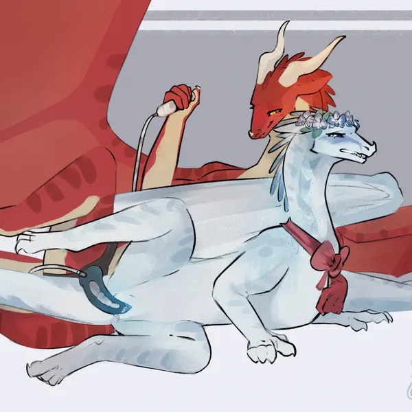 red (redfa.ng) (mythology, wings of fire) created by celery kin