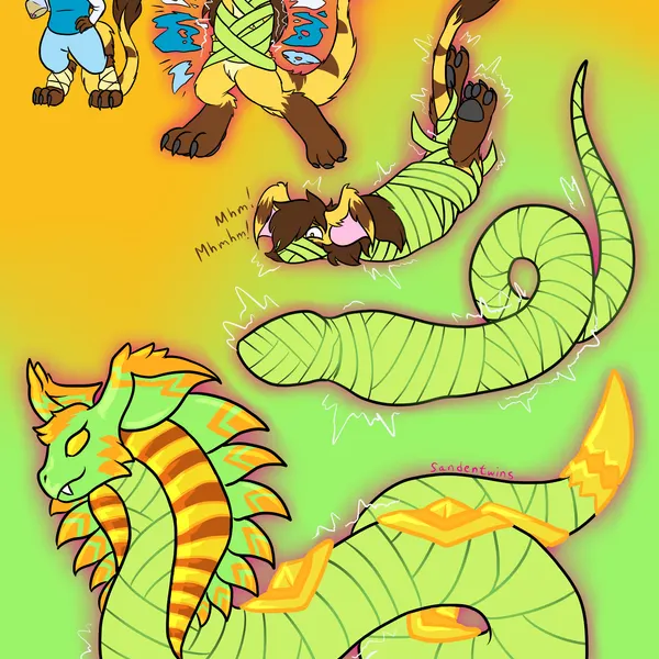 rhea snaketail (slightly damned) created by sandentwins