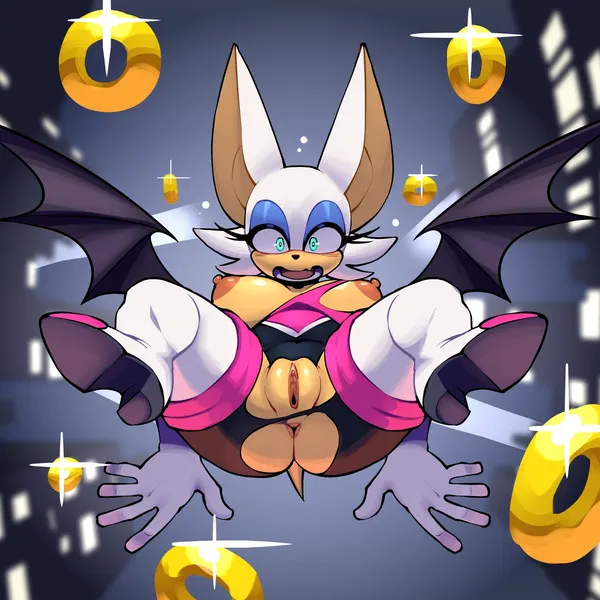 rouge the bat (sega, sonic the hedgehog (series)) created by butter sugoi
