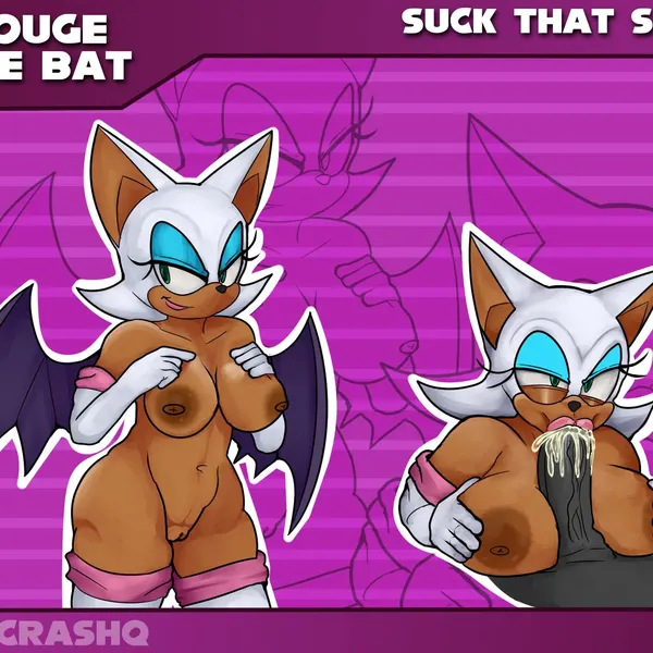 rouge the bat (sega, sonic the hedgehog (series)) created by crashq
