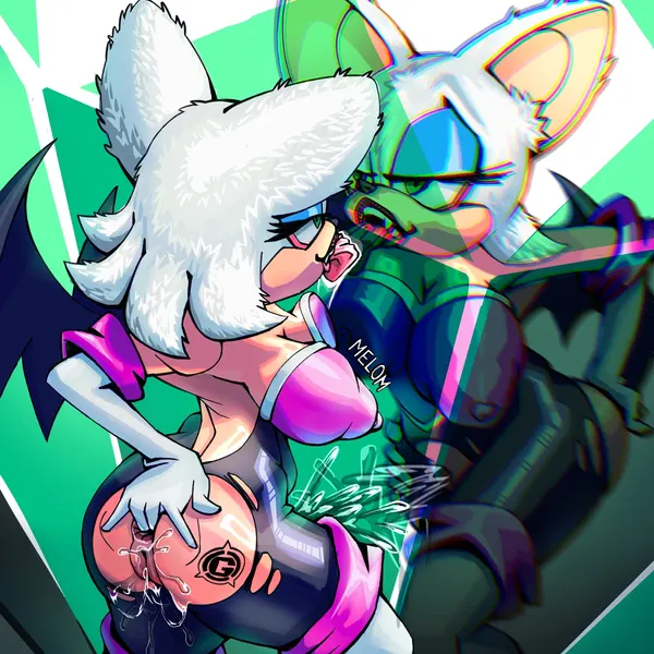 rouge the bat (sega, sonic the hedgehog (series)) created by melom merrow