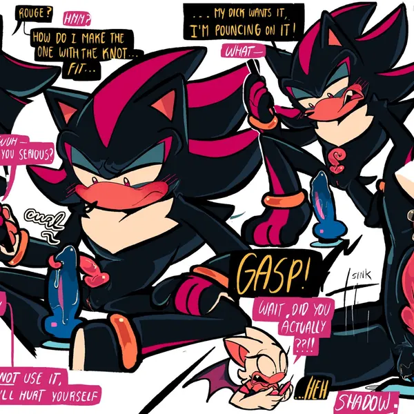 rouge the bat, shadow the hedgehog (sega, sonic the hedgehog (series)) created by mercurio-shadowz