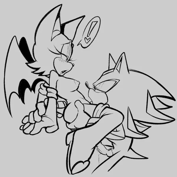 rouge the bat, shadow the hedgehog (sega, sonic the hedgehog (series)) created by shaddycatz