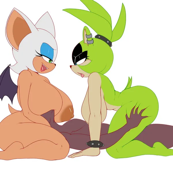 rouge the bat, surge the tenrec (idw publishing, sega) created by 1lastshadow1